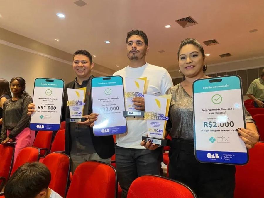 Profissionais da comunicação são homenageados no 1º Prêmio OAB de Jornalismo em Rondônia