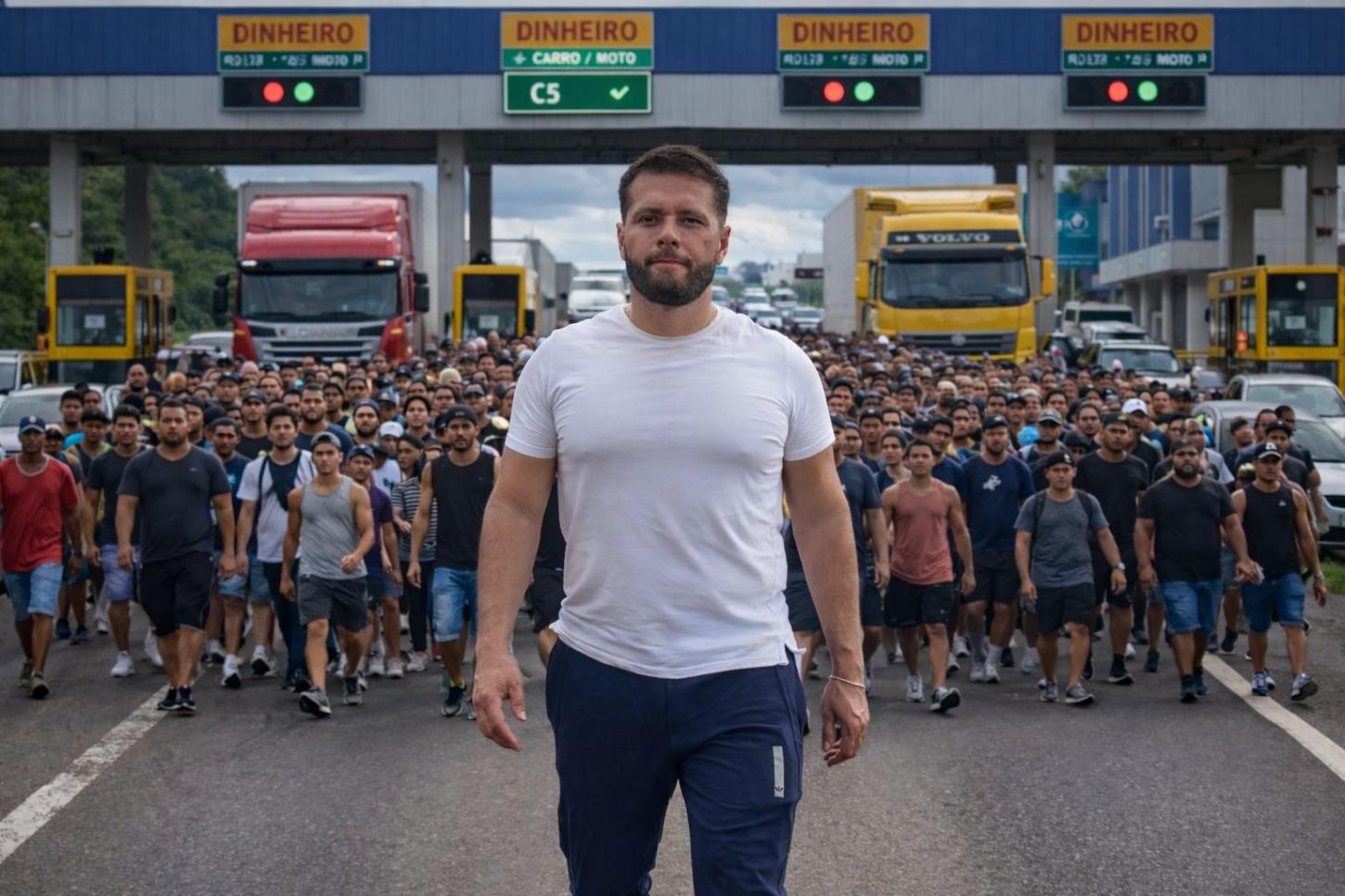 Empresário Daniel Pitbull realiza sacrifício pessoal em protesto contra pedágio em Rondônia