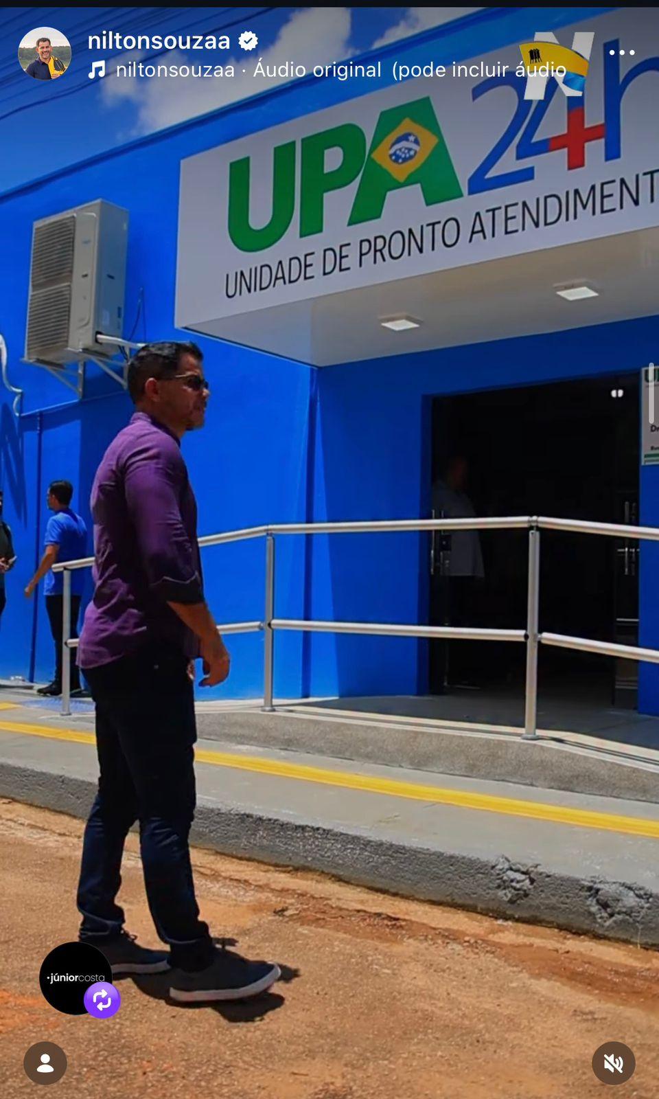 Vereador Nilton Souza destaca avanço na saúde com implantação de UPA 24 horas