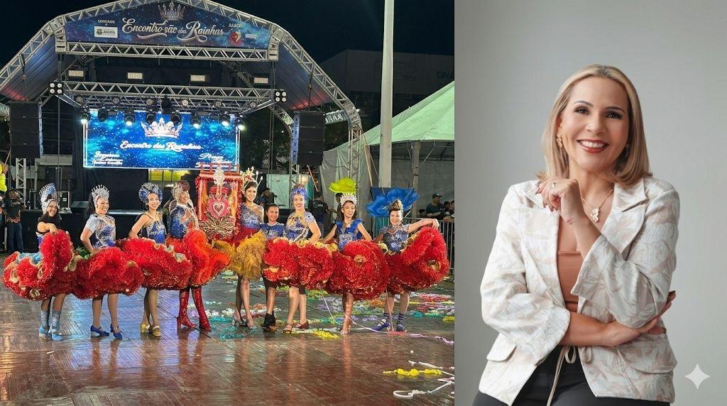 TÂNIA SENA CELEBRA O BRILHO CULTURAL DO 10º SÃO JOÃO DAS RAINHAS E PARABENIZA A JUABP PELO SUCESSO DA FESTA