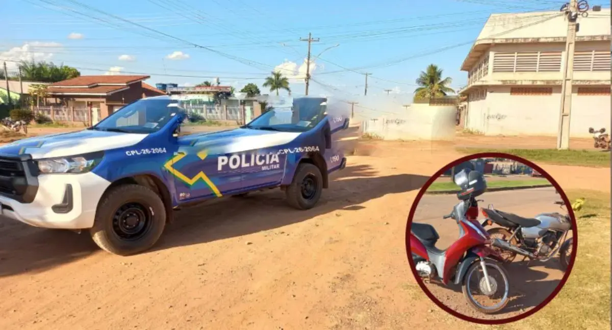 Colisão entre motos deixa três feridos em interior de Rondônia