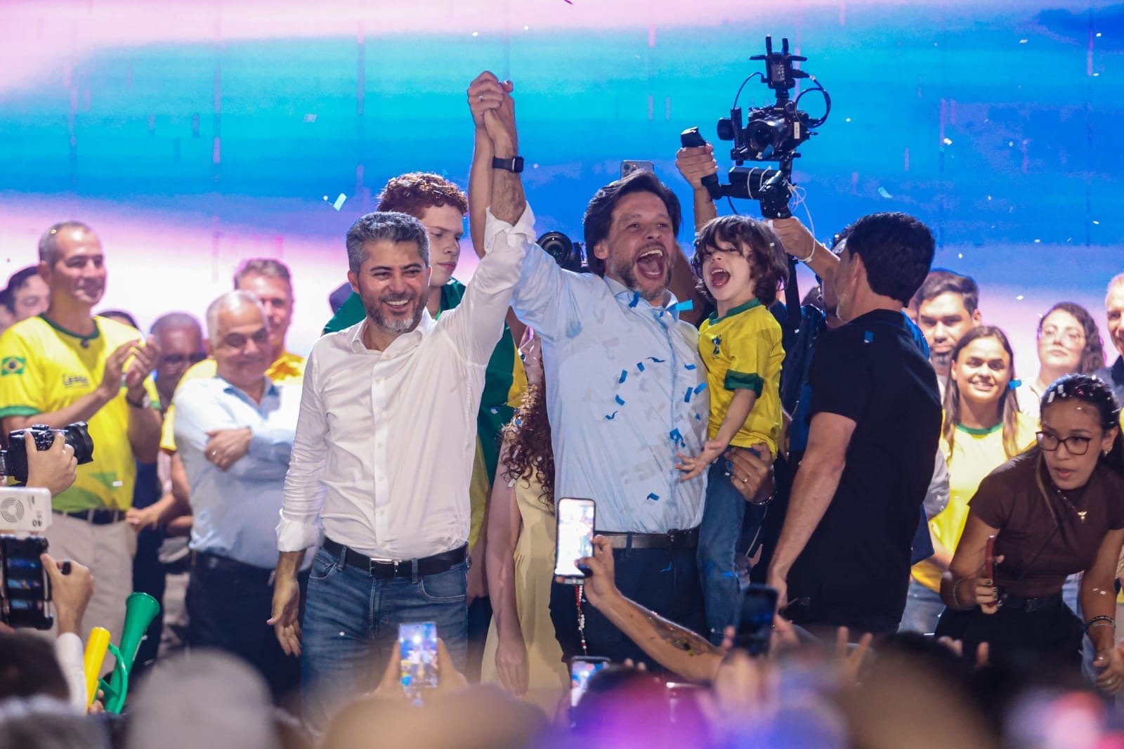 Marcos Rogério anuncia Rodrigo Camargo como vice e recebe apoio de Léo Moraes em lançamento da pré-candidatura em Porto Velho