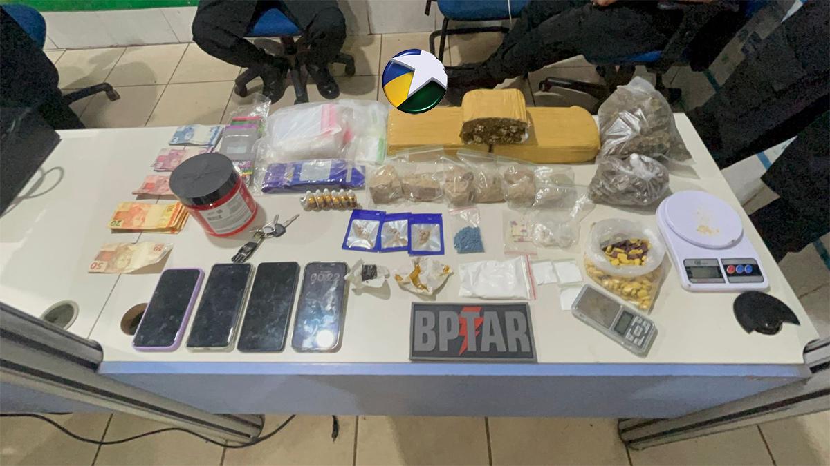 Polícia apreende mais de 400 micropontos de LSD e outras drogas com casal em Porto Velho