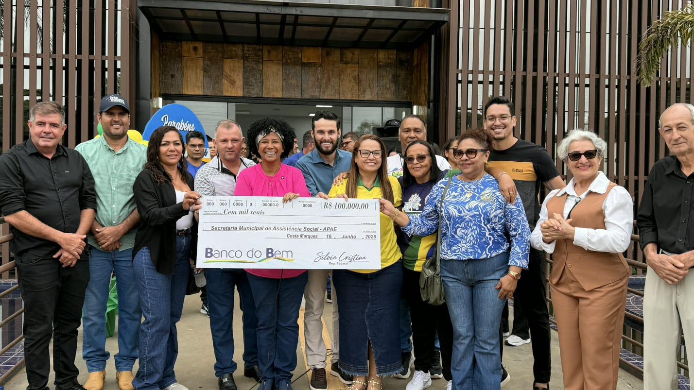 Sílvia Cristina participa de entregas em Costa Marques e reafirma mandato municipalista