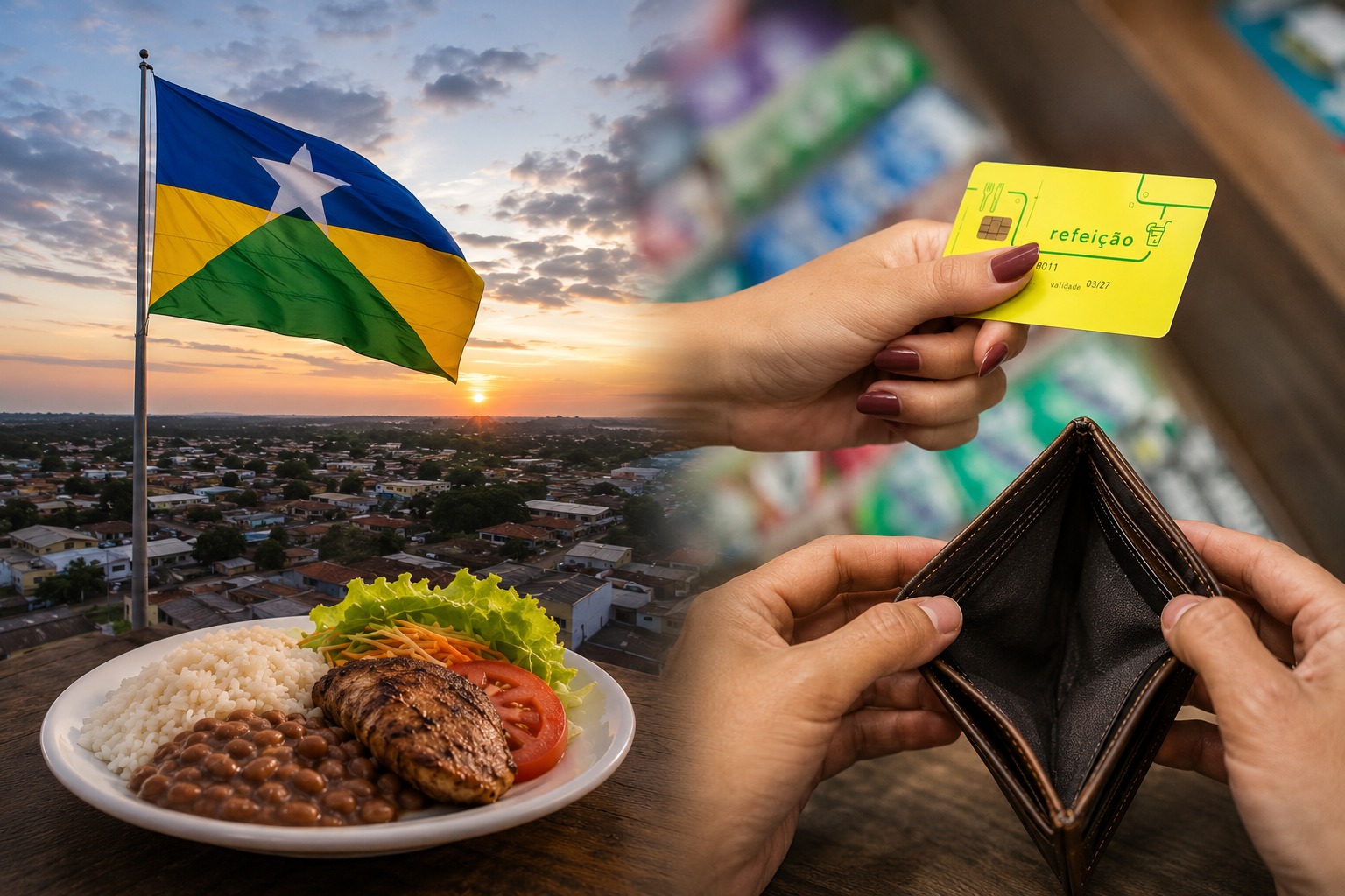PESO NO BOLSO – Vale-refeição dura pouco mais de uma semana em Rondônia, aponta pesquisa