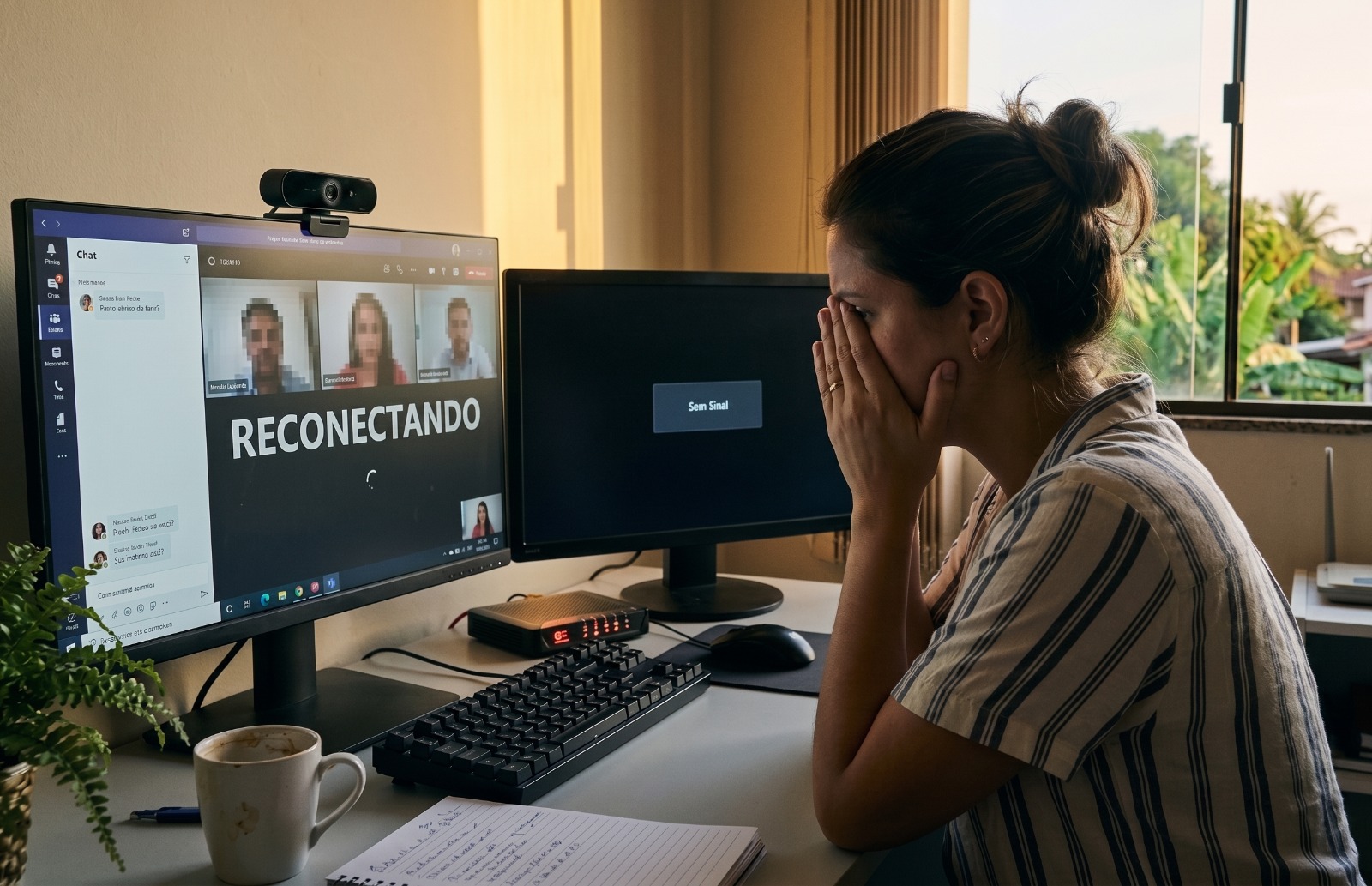 Reunião cair no meio da fala já é motivo de demissão? Veja o que dizem gestores sobre home office e conexão