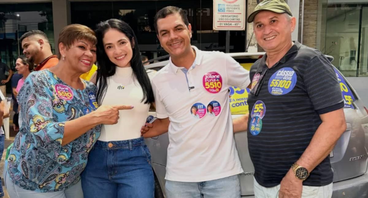 Adesivaço de Cássio Gois reúne apoiadores e movimenta a Avenida Porto Velho em Cacoal