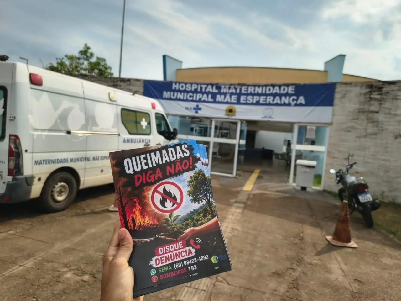 Campanha contra queimadas leva orientações às UBS e UPAs de Porto Velho