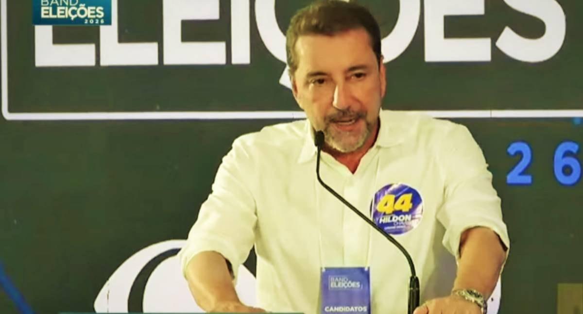 Hildon cobra seriedade dos adversários no primeiro debate da Band