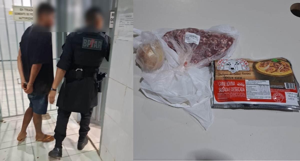 Homem é preso depois de furtar mercado e agredir funcionário com celular em Porto Velho