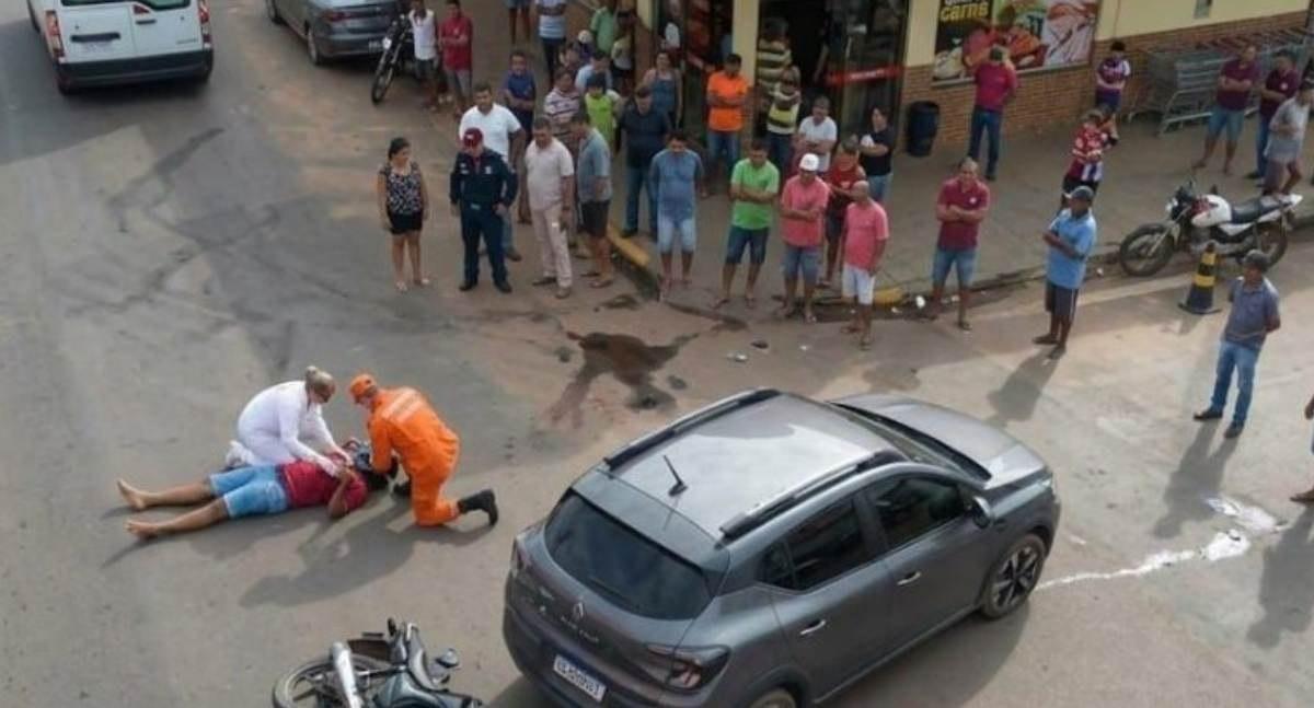 Motociclista fica ferido em acidente de trânsito na Avenida Capitão Silvio em RO