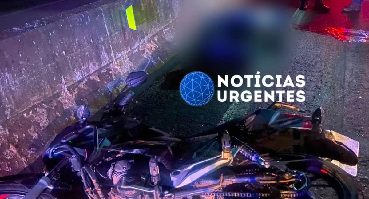 Motociclista morre depois de colidir em mureta na BR-364