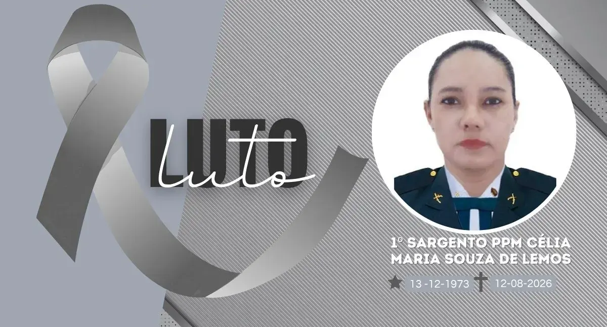 NOTA DE PESAR: 1º SARGENTO PPM CÉLIA MARIA SOUZA DE LEMOS