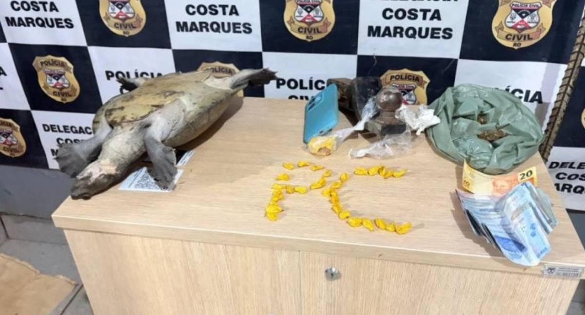 Polícia Civil prende homem por tráfico de drogas e crimes ambientais em RO