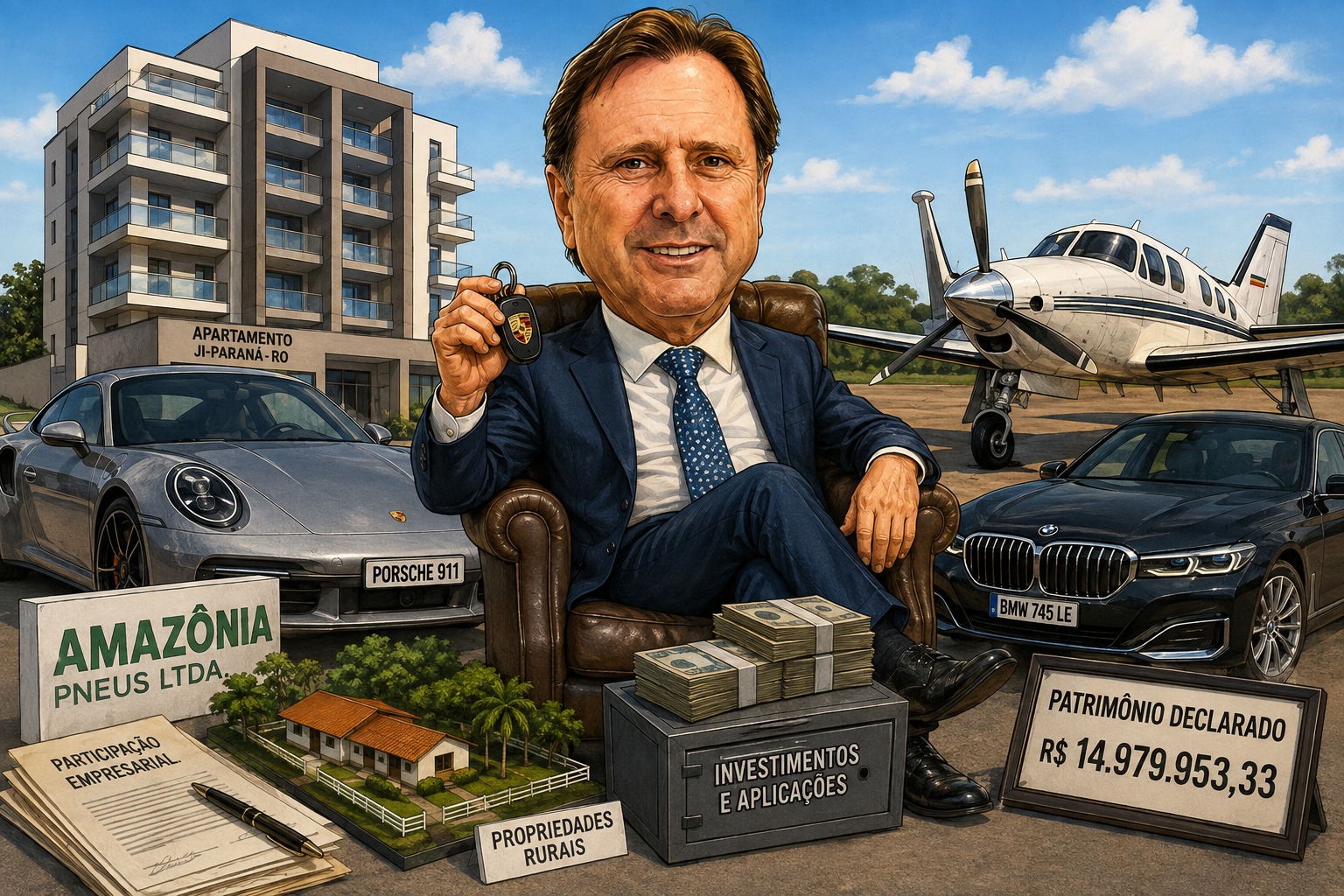 QUER O SENADO DE NOVO – Acir Gurgacz declara patrimônio de R$ 14,9 milhões e bens crescem 37% desde 2014