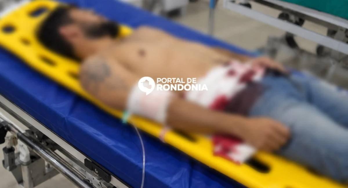 Homem fica gravemente ferido depois de ser esfaqueado no decorrer de discussão em bar na Zona Leste de Porto Velho
