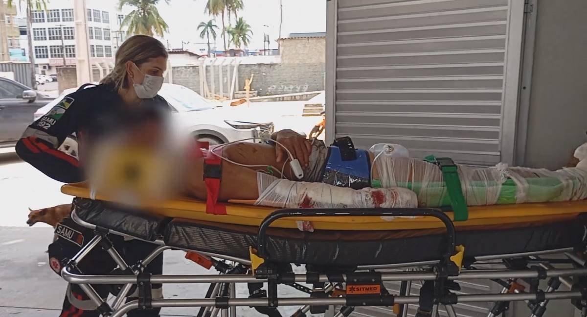 Motociclista fica gravemente ferido depois de colisão frontal em estrada vicinal de RO