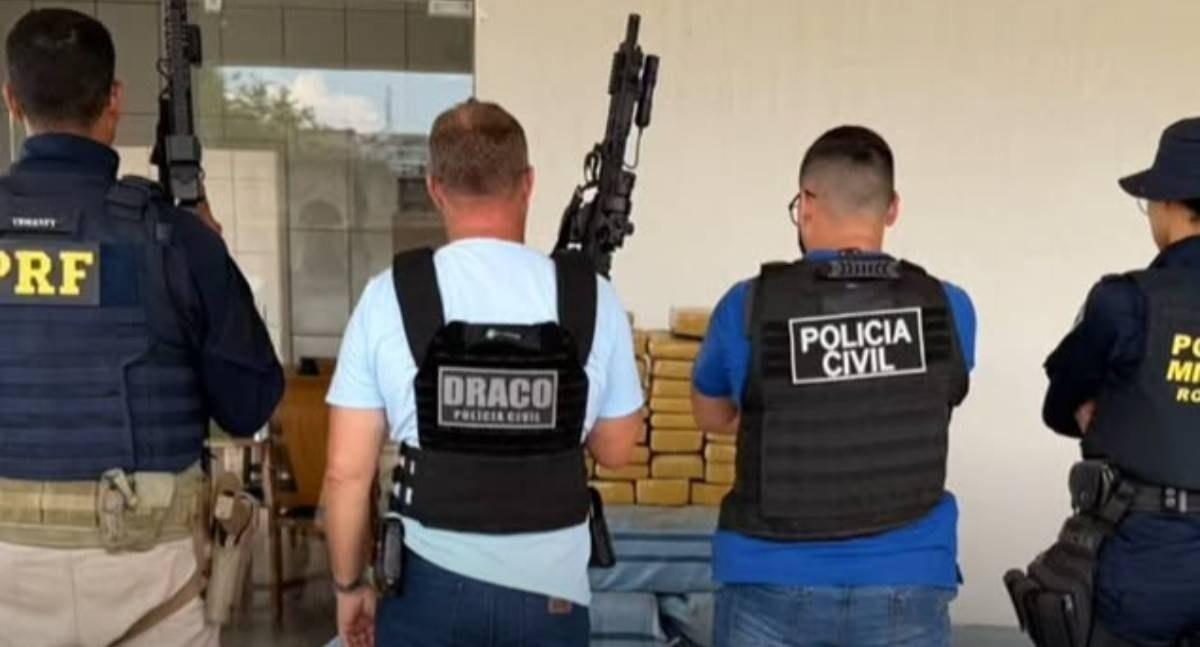 Operação conjunta resulta na apreensão de meia tonelada de skunk e prisão de suspeitos em Rondônia