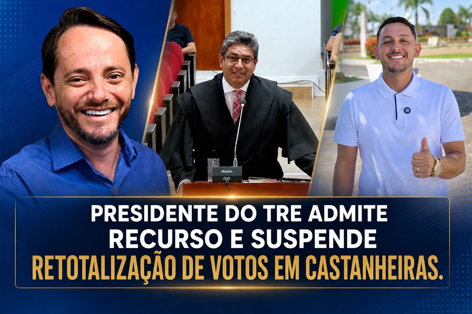 Presidente do TRE-RO admite recurso ao TSE, suspende retotalização e mantém vereadores de Castanheiras nos cargos