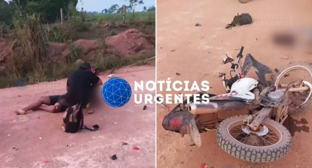 Colisão frontal entre duas motocicletas deixa um morto e dois feridos na Linha D em RO