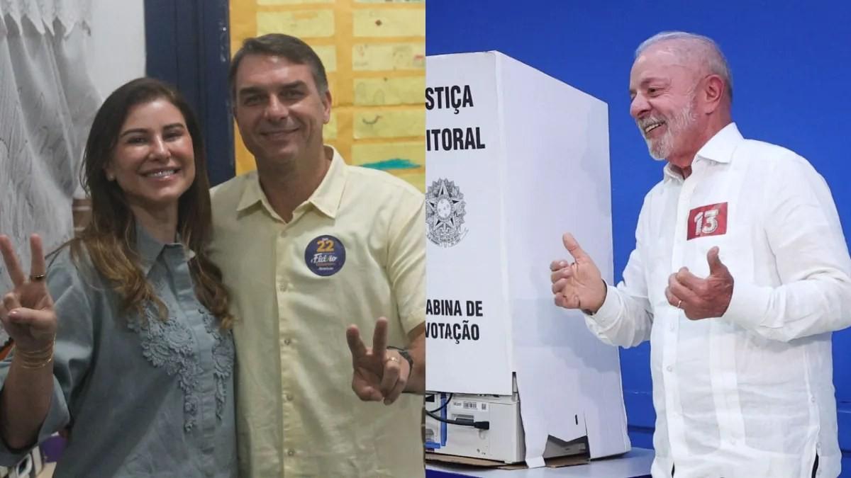 Flávio Bolsonaro e Lula votam no 2º turno