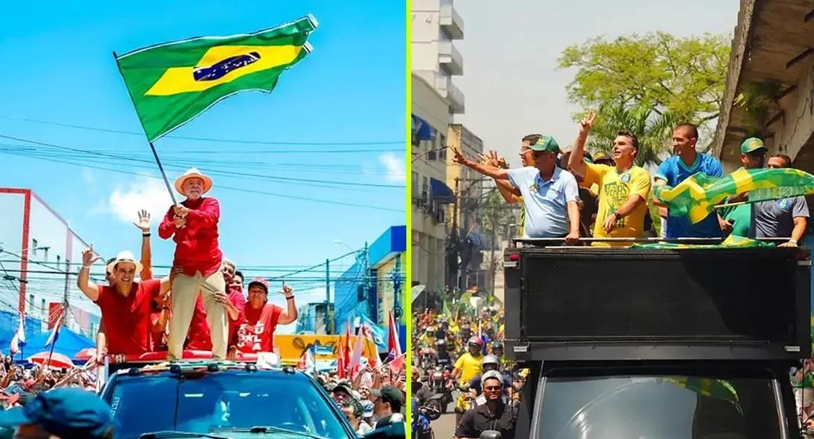 Lula faz comício em Natal e Flávio Bolsonaro participa de ato no RJ