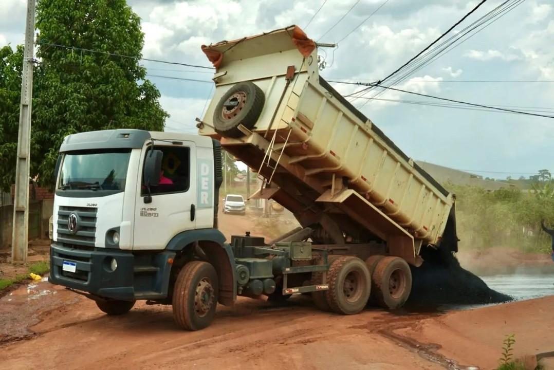 Novo Horizonte do Oeste recebe obras de infraestrutura urbana do governo de RO