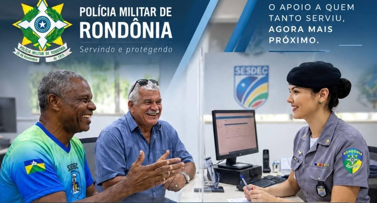 Polícia Militar de Rondônia ativa Polos de Atendimento e Gestão ao Veterano no interior do Estado