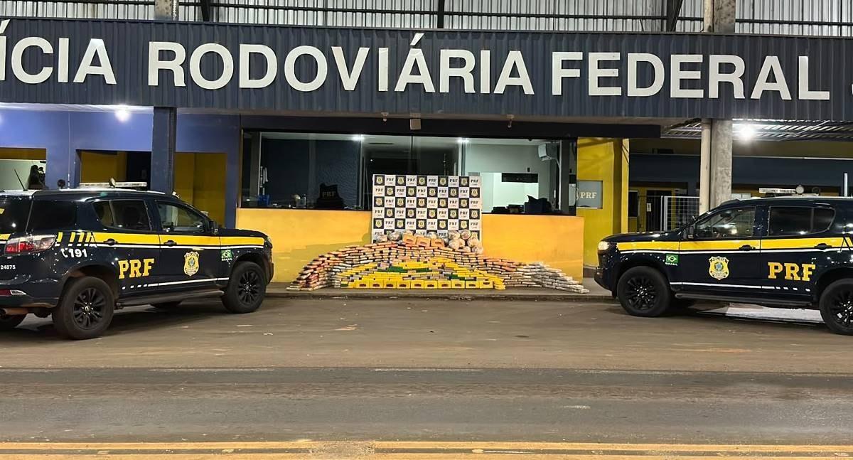 PRF apreende mais de 600 kg de drogas escondidos em caminhão na BR-364 em Rondônia