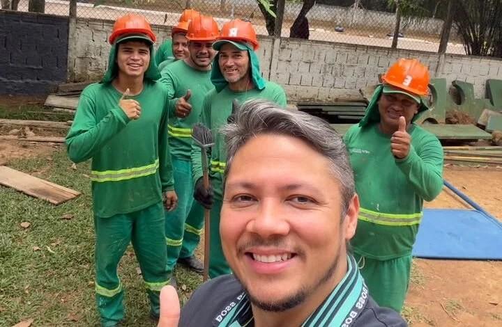 Vereador Zé Paroca acompanha revitalização do Parque Circuito e elogia gestão de Leo Moraes