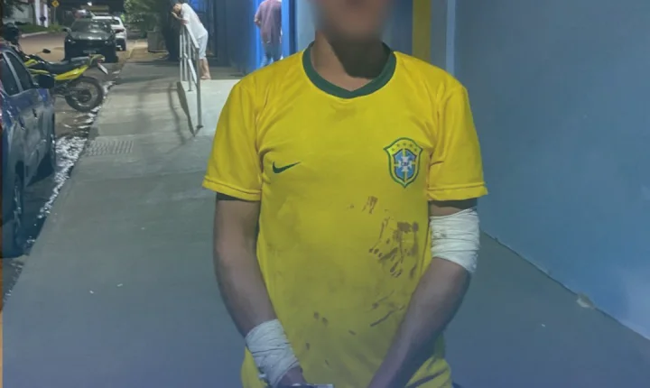 AÇÃO DO 5º BPM RESULTA EM PRISÃO DE FORAGIDO APÓS OCORRÊNCIA DE LESÃO POR ARMA BRANCA