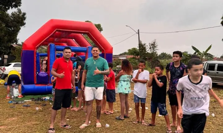 Ação social promovida por Juarez reúne crianças em programação especial pelo Dia das Crianças