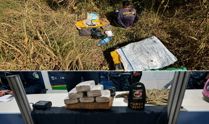  Adolescente de 15 anos é apreendido com mais de 8 kg de maconha na zona rural 