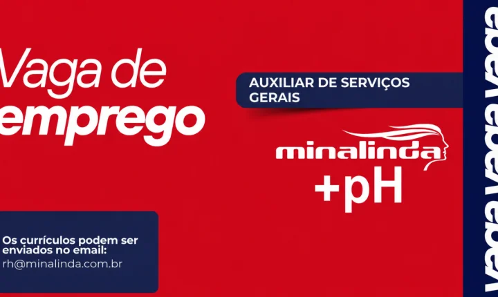  Água Mineral Minalinda abre 5 vagas para Auxiliar de Serviços Gerais (Carga e Descarga) 
