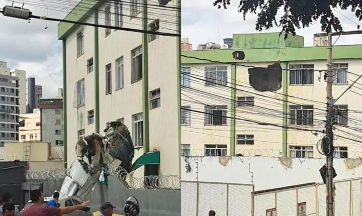 Bombeiros confirmam duas mortes após queda de avião em BH