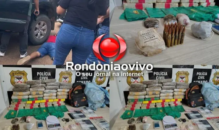 BRASIL CONTRA O CRIME: Denarc prende bando do CV com 35 quilos drogas e munições de fuzil