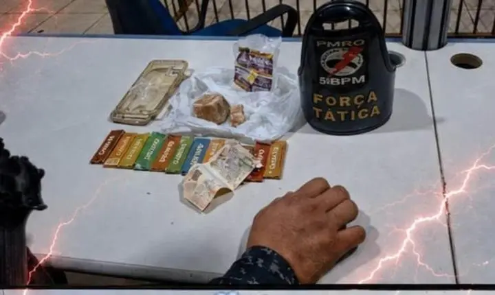 Casal é preso por tráfico de drogas no decorrer de Operação Força Total 02 no bairro Roque em Porto Velho
