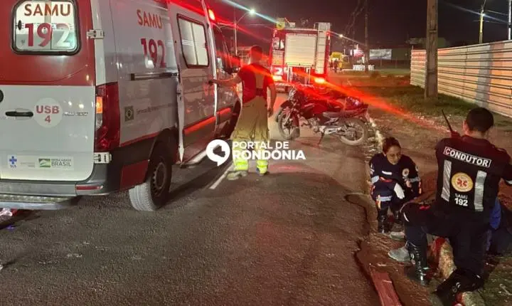 Ciclista fica ferido após ser atingido por motocicleta na zona Leste