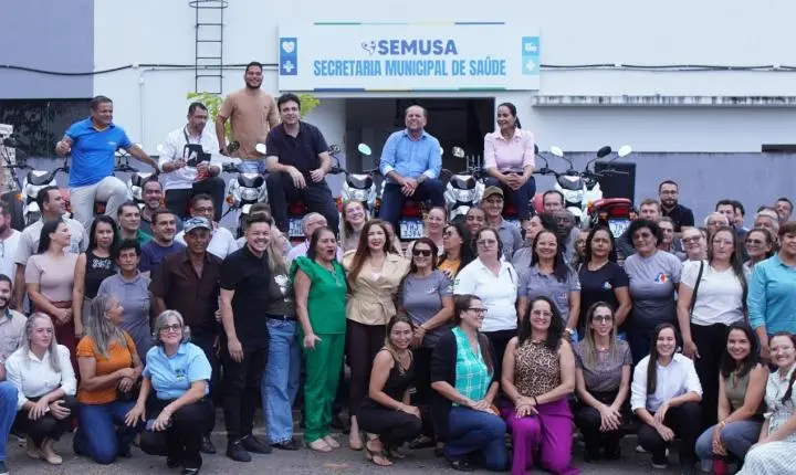 Cirone assegura recursos e agentes de saúde de Cacoal recebem motocicletas