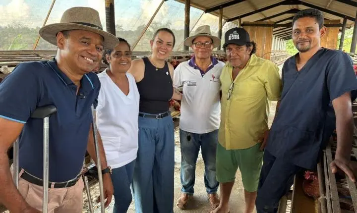 Cláudia de Jesus visita Granja Oliveira a convite do vereador Licomédio e fortalece compromisso com a agricultura familiar em Ji-Paraná