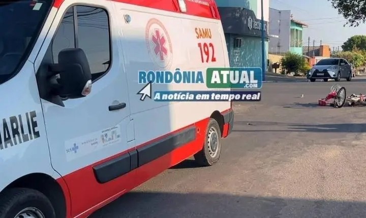 Colisão entre bicicleta elétrica e motocicleta deixa duas mulheres feridas em RO