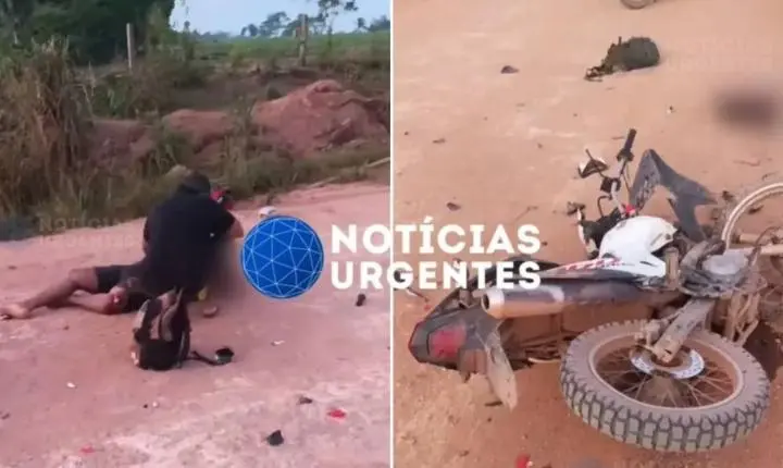 Colisão frontal entre duas motocicletas deixa um morto e dois feridos na Linha D em RO