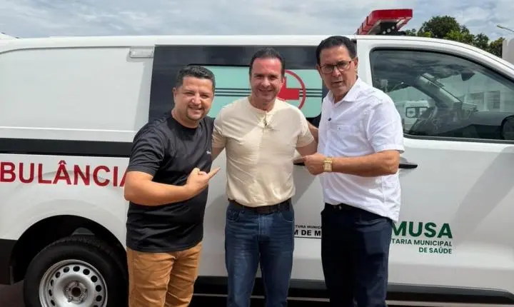 Com emenda do deputado Luís do Hospital, Rolim de Moura recebe nova ambulância