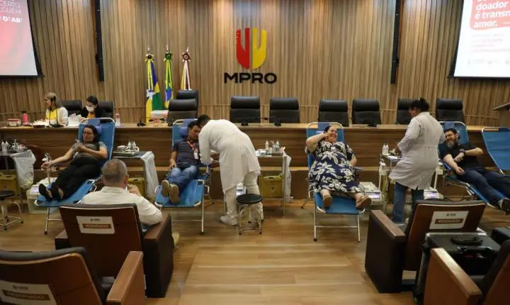 Com lema de solidariedade, MPRO mobiliza público na 1ª Campanha de Doação de Sangue de 2026