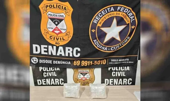 Denarc e Receita Federal apreendem skunk em transportadora em Ji-Paraná