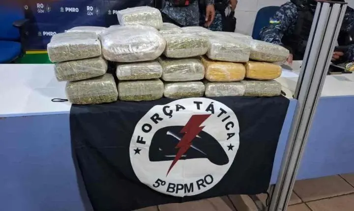 Dois homens são presos com quase 33 kg de maconha na BR-364