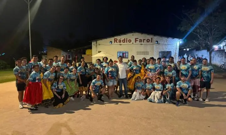 Dr. Jaime Gazola destaca a importância da cultura durante encontro com o Grupo de Quadrilha Junina Rádio Farol, em Porto Velho