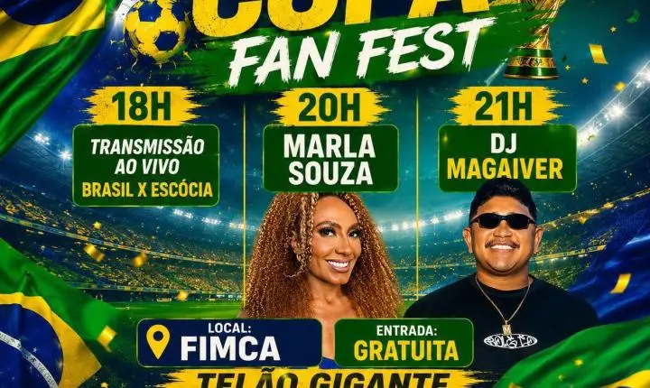 É Hoje: Copa Fan Fest recebe torcedores para Brasil x Escócia em Porto Velho
