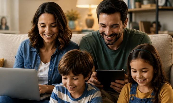 Férias em casa com as crianças: a internet certa faz toda a diferença