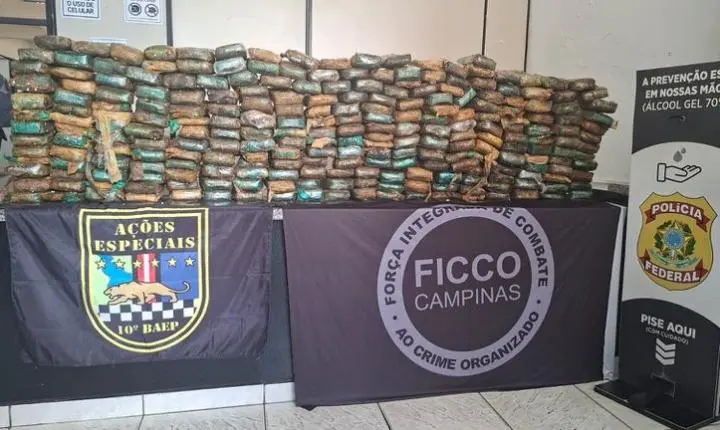 FICCO/Campinas apreende pasta base de cocaína e prende dois suspeitos em Americana/SP
